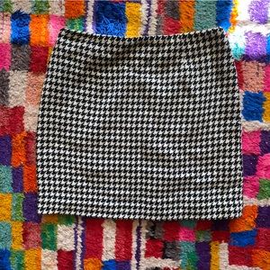 Vintage Houndstooth Mini Skirt